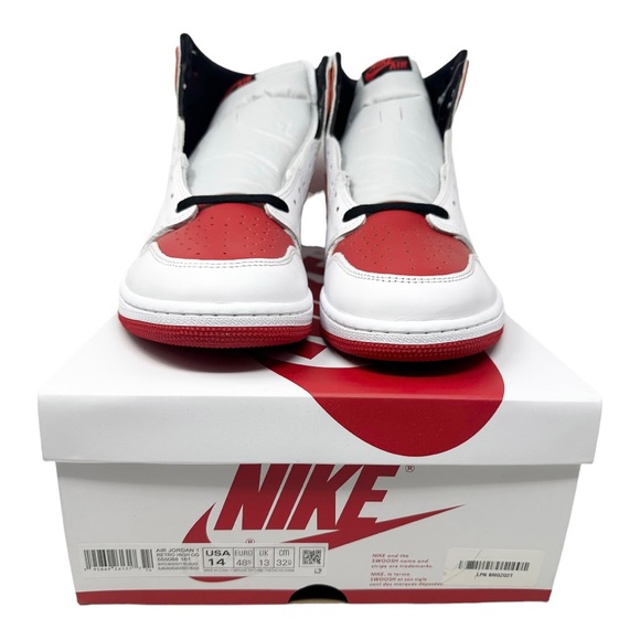 Air Jordan 1 Retro High OG Heritage 555088161 White/University Red/Black Sz 14 - Picture 9 of 9